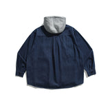 2024年12月 1日 XHP B411 # Y347 可拆帽牛仔shirt