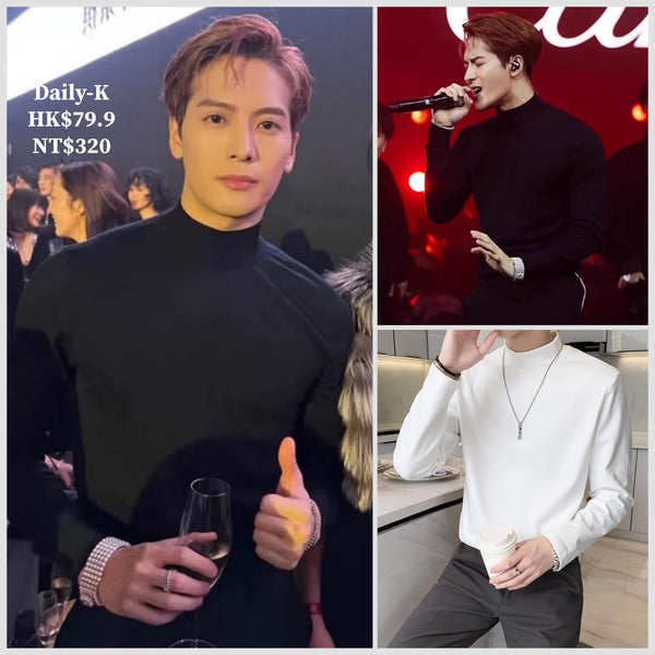 2025年 12月 1 日   DSJD A243 #M22  偏修身半高領長袖tee   JJ