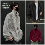 2024年12月 1日  DSJD A059  # JK10071   暗紋zip-up 外套  JJ2