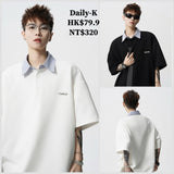 2025年 05月 1 日  DSJD A028# DT2503  假兩件POLO Tee   JJ