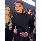 2025年 12月 1 日   DSJD A243 #M22  偏修身半高領長袖tee   JJ