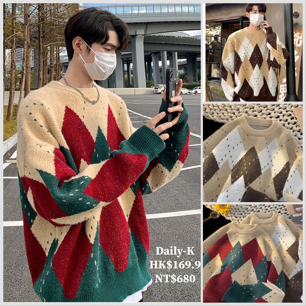 2024年12月 1日  DSJD A341 # H1035 菱形紋冷衫 JJ