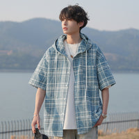 2025年 04月 1 日   DSJD A001  #CD5478   連帽格紋shirt JJ2