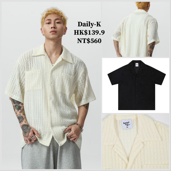 2025年 06月 1 日   YEREN #YR9936   暗紋短袖shirt  JJ