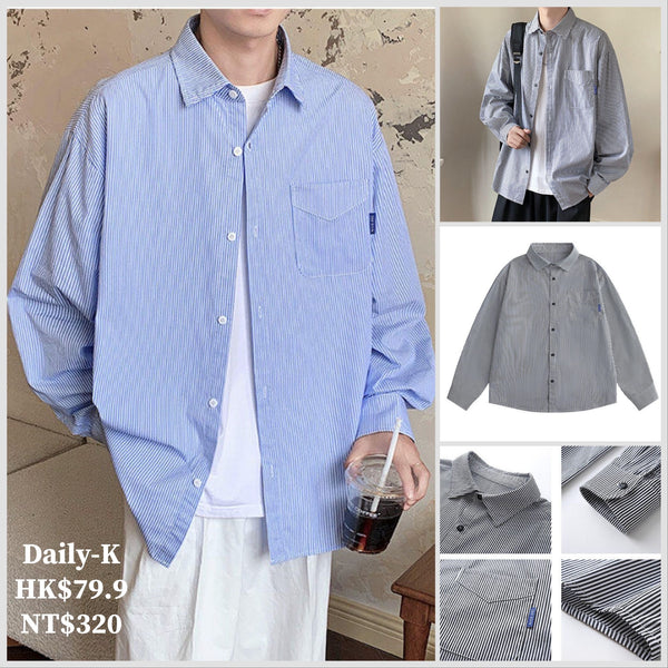 2025年 05月 1 日  DSJD A102#Q2476    間條長袖shirt JJ