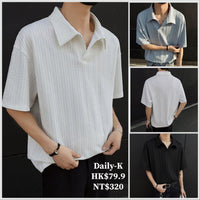 2025年 04月 1 日  DSJD A102# X7084  暗紋polo Tee JJ