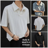 2025年 04月 1 日  DSJD A102# X7084  暗紋polo Tee JJ