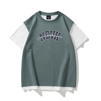 2025年 04月 1 日  BJD#25015   假兩件英文字Tee JJ