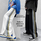 DSJD A001# K23019   兩側彩色間長褲