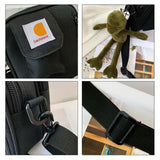 DP#  簡約小橙色logo 小斜背包