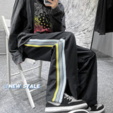 DSJD A001# K23019   兩側彩色間長褲