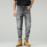 BAQIMA#8831  洗水磨爛牛仔長褲