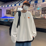 ZUOLONG#103   簡約細logo 假兩件長袖tee    JJ