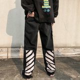 MUJIREN#Z03   送掛鏈   穿窿款黑色牛仔褲