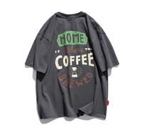  XHP 27 #T692   COFFEE 英文字短袖Tee