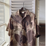 XZ 518-2#XX28   偏鬆花葉圖案短袖shirt
