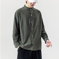 DSJD A141#C1061   立領長袖shirt  JJ2