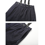 MUSI # 770  吊帶直筒褲型牛仔褲