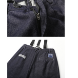 MUSI # 770  吊帶直筒褲型牛仔褲