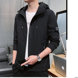 SHANGDU#JK-2089  簡約連帽風衣外套    JJ2