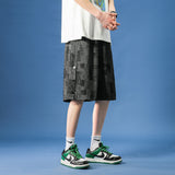 DSJD A141#K6031      拼色格紋短褲