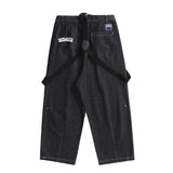 MUSI # 770  吊帶直筒褲型牛仔褲