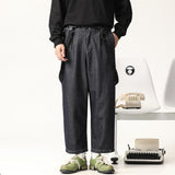 MUSI # 770  吊帶直筒褲型牛仔褲