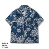 RF#9517  花花短袖shirt JJ