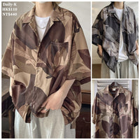XZ 518-2#XX28   偏鬆花葉圖案短袖shirt