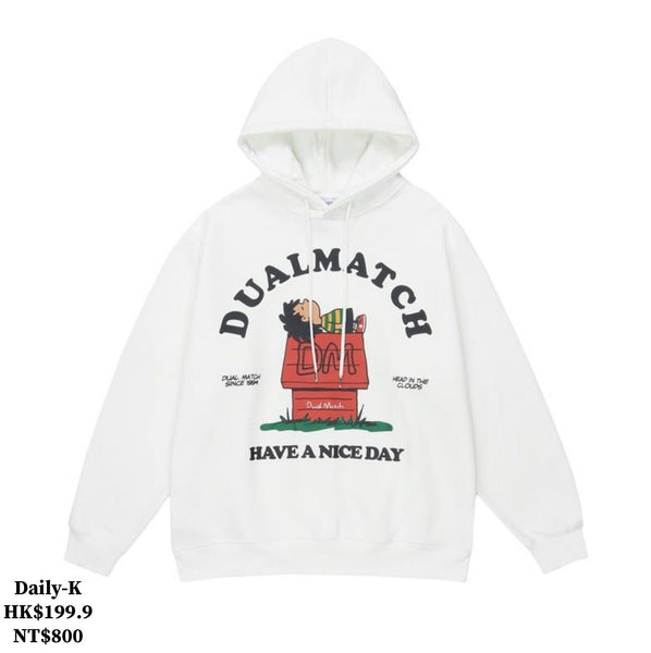 MRSC#  D1223   偏寬鬆卡通男孩連帽衛衣