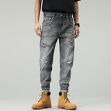 BAQIMA#8831  洗水磨爛牛仔長褲