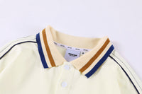 YEREN#86792   撞色領長袖polo tee